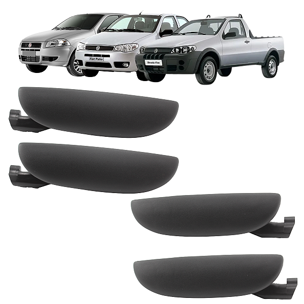 Kit Maçaneta Externa Dianteira Traseira Palio Siena 2002 2003 2004