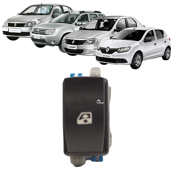 Botao Do Vidro Eletrico Direito Sandero Logan Master Duster