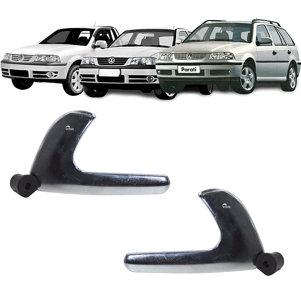 Par Gatilho Maçaneta Interna VW Saveiro Gol Parati G2 G3 Cromado Dianteira Traseira
