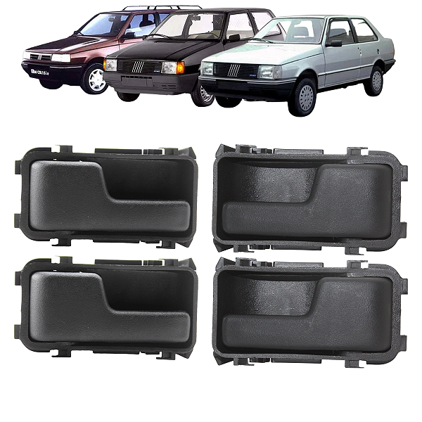 4 Puxador Maçaneta Interna Porta Uno Prêmio Elba 1983 1984 1985 Até 1994