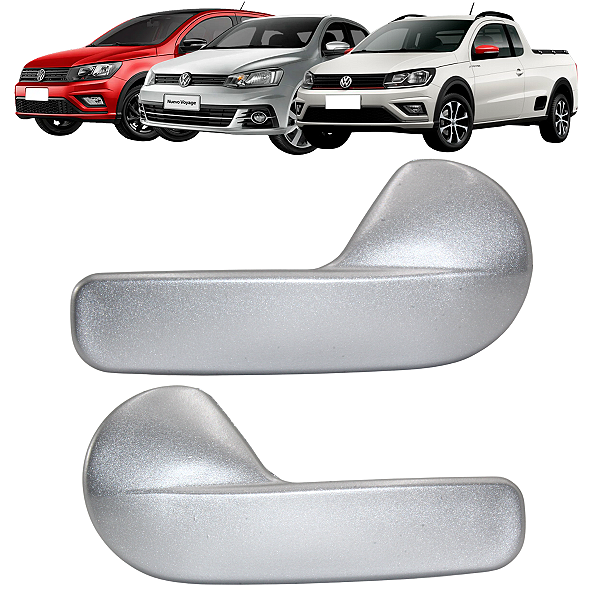 2 Maçaneta Gatilho Puxador Interno Gol G6 2 Portas Voyage Saveiro Gol G5 G6 G7 Cinza