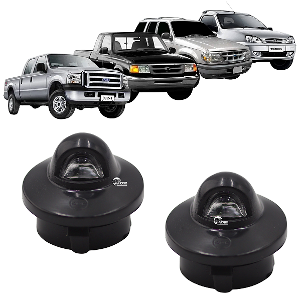 Par Lanterna Luz Placa Ford Courier 1997 A 2013 F250 1998 A 2012 Ranger 1994 A 1997 Explorer 1992 A 1997