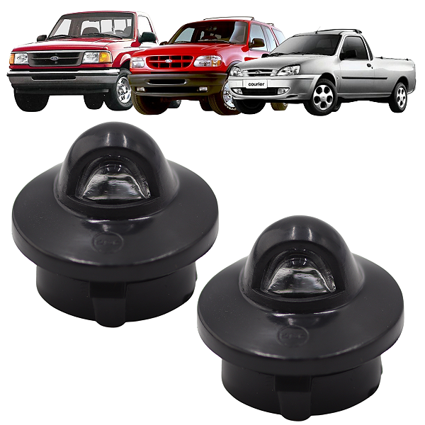 Par Lanterna Luz Placa Ford Courier 1997 A 2013 F250 1998 A 2012 Ranger 1994 A 1997 Explorer 1992 A 1997