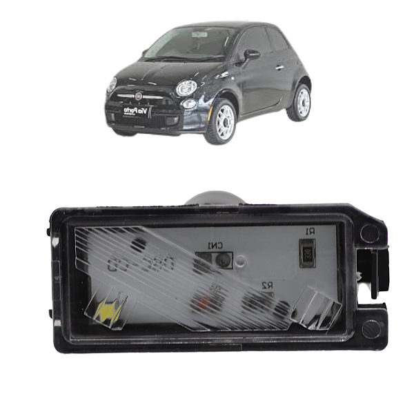 Lanterna Placa Fiat 500 2012 em diante Conector Redondo C/led Esquerdo