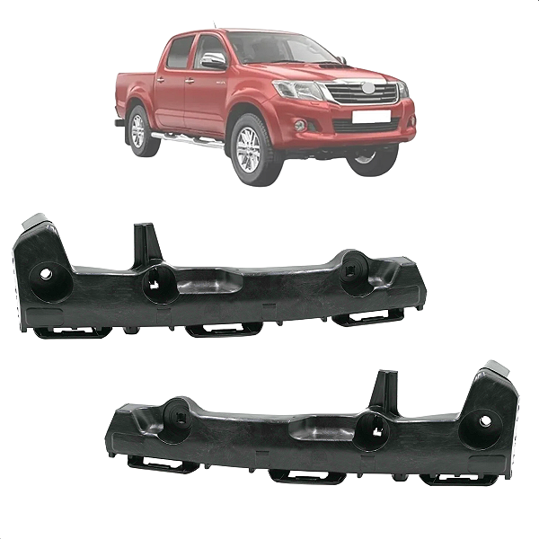 Par Guia Parachoque Dianteiro Hilux 2012 2013 2014 2015