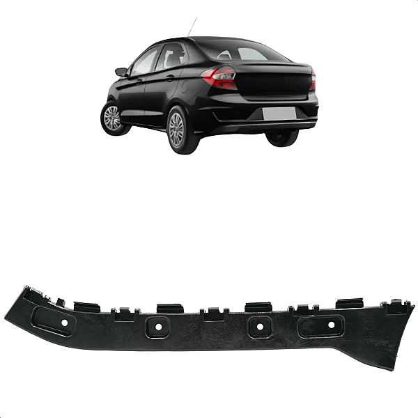 Guia Direita Parachoque Traseiro Ford Ka Sedan 2015 2016 2017 2018