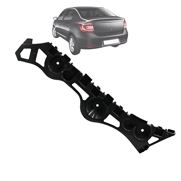 Guia Direita Parachoque Traseiro Logan 2015 2016 2017 2018 2019 2020 2021 2022