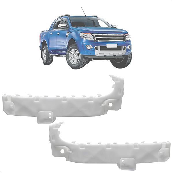 Par De Guia Parachoque Dianteiro Ranger 2013 2014 2015 2016