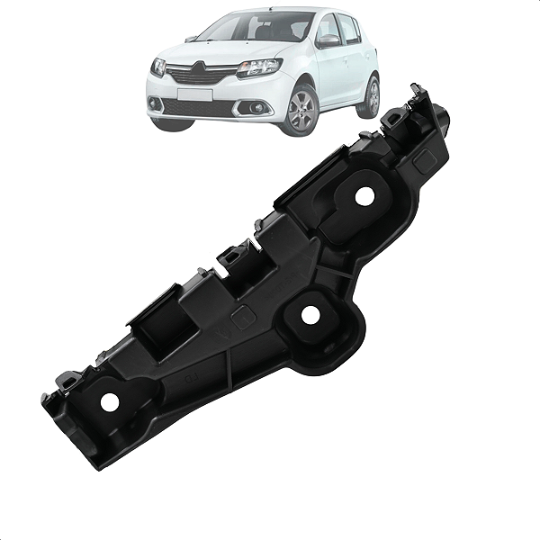 Guia Esquerda Parachoque Dianteiro Sandero Logan 2015 2016 2017 2018 2019