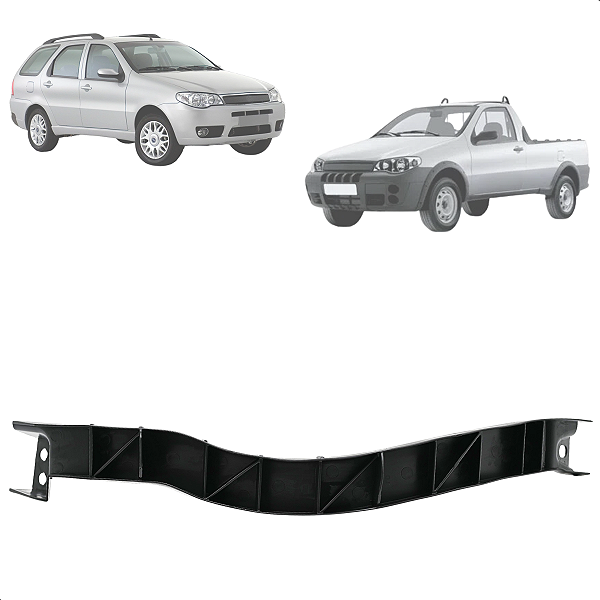 Suporte Guia Farol Dianteiro Palio Weekend Siena Strada EsquerdO