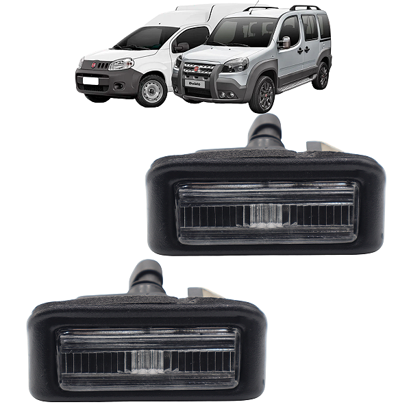 Par Lanterna Da Placa Fiorino 2013 Até 2021 Doblo 2002 Até 2021 Sem Soquete