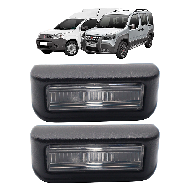 Par Lanterna Da Placa Fiorino 2013 Até 2021 Doblo 2002 Até 2021 Sem Soquete