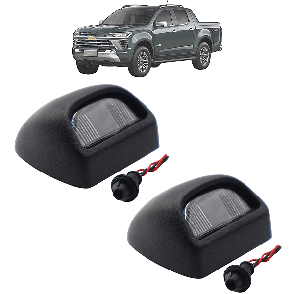 02 Lanterna De Placa S10 2012 2013 2014 2015 2016 2017 2018 2019 2020 Com Soquete