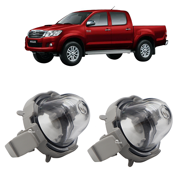 Par Lanterna Luz Da Placa Hilux 2005 2006 2007 2008 2009 2010 2011 2012 2013 2014