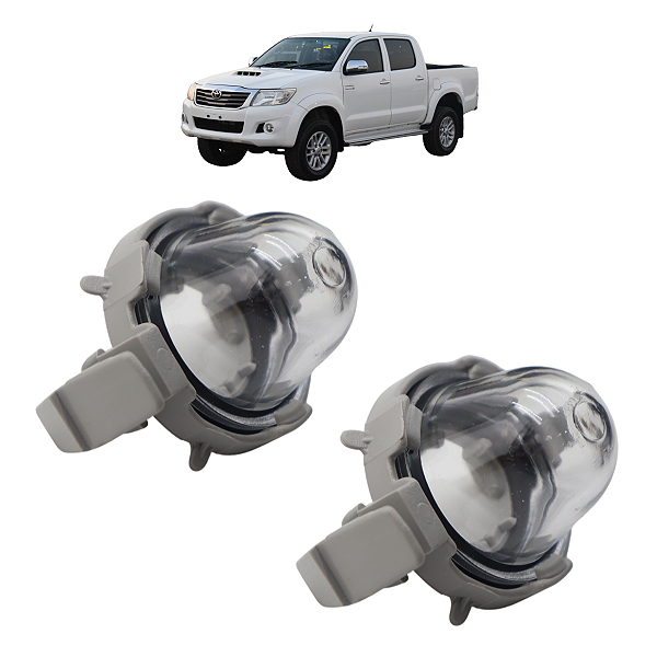 Par Lanterna Luz Da Placa Hilux 2005 2006 2007 2008 2009 2010 2011 2012 2013 2014