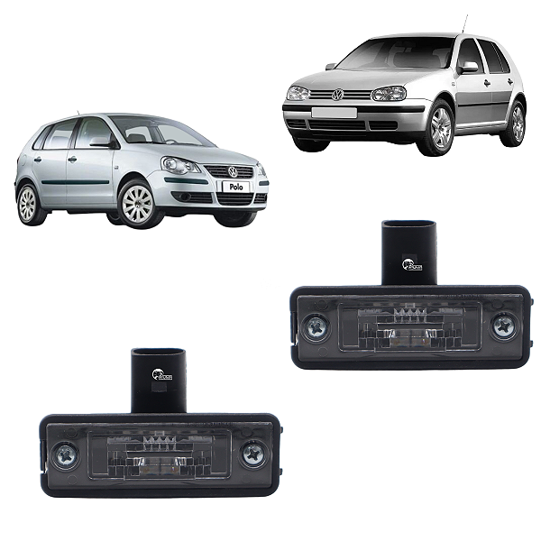Par Lanterna Da Placa Polo 2003 Até 2012 Golf Sapão 2000 Até 2006