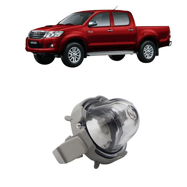 Lanterna Luz Placa Hilux 2005 2006 2007 2008 2009 2010 2011 2012 2013 2014 Com Soquete