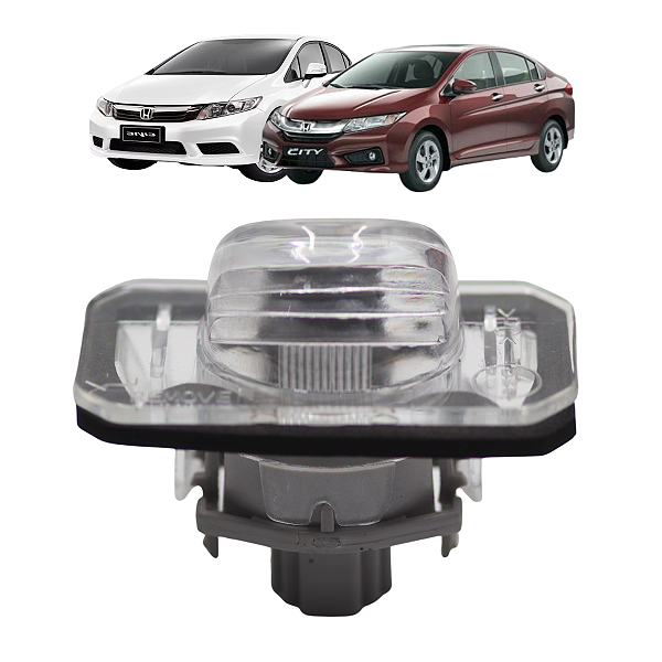 Lanterna Da Placa Civic 2001 Até 2012 City 2009 Até 2014 Com Soquete