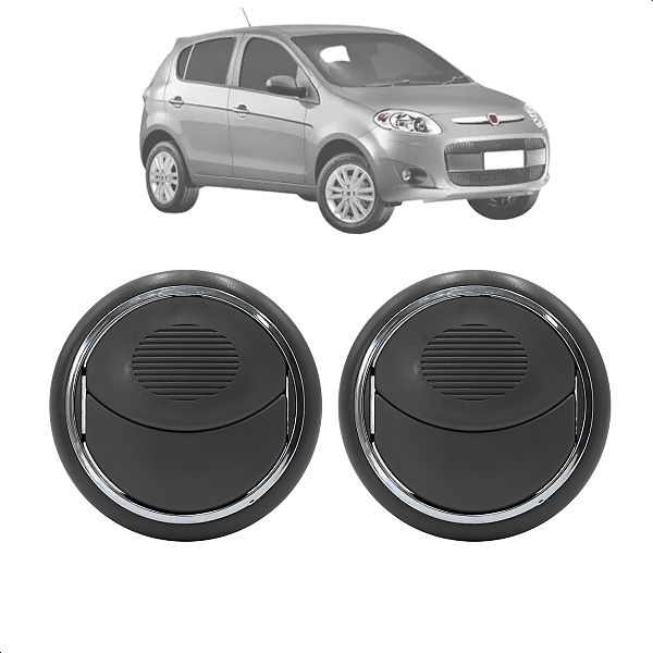 Kit Difusor De Ar Doblo 2002 Até 2018 Novo Palio 2012 Até 2018 Cinza Escuro