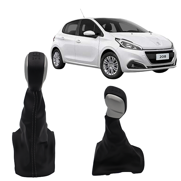 Bola Manopla + Coifa De Câmbio Peugeot 208 2014 15 16 17 18 19 2020
