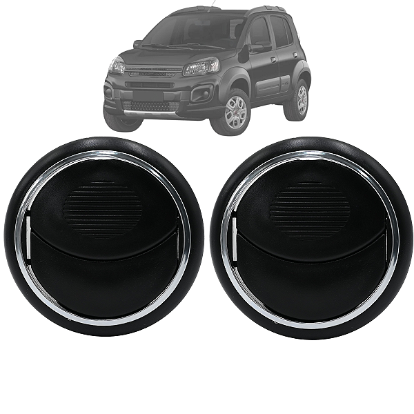 Kit 2 Difusores De Ar Novo Uno 2017 2018 2019 Lateral Direito e Esquerdo