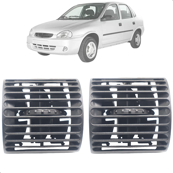 Par Difusor De Ar Painel Corsa Classic 1994 1995 1996 1997 Até 2016