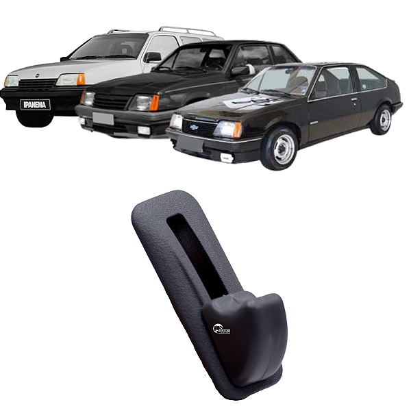 Puxador Acionador Banco Chevette Sedan Ipanema Kadett Monza Sedan Hatch Preto