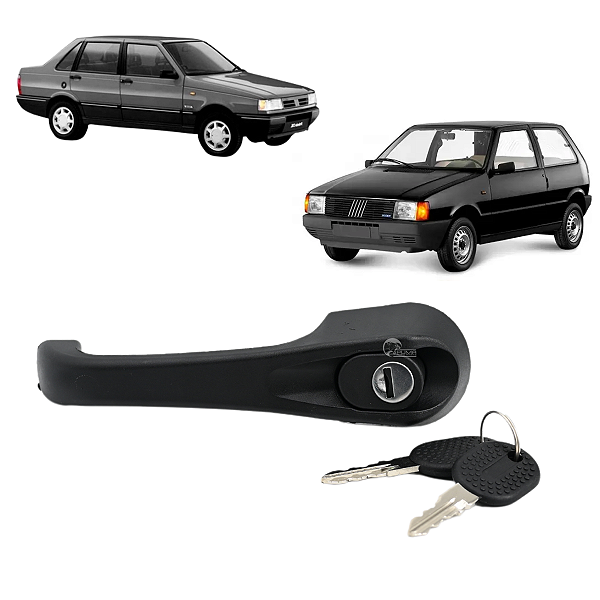 Maçaneta da Porta Externa Dianteira Direito Com Chave Uno Mille Prêmio 1995 A 2004 4 pts