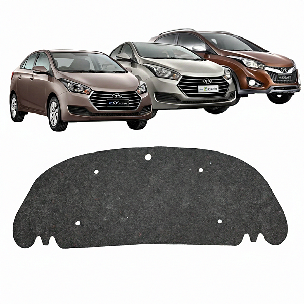 Forro Manta Acústica Capô HB20 HB20S HB20X 2012 2013 2014 2015 2016 2017 2018