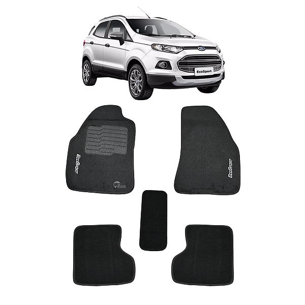 Tapete EcoSport 2003 2004 2005 2006 2007 2008 2009 2010 2011 2012 Carpete Logo Bordado