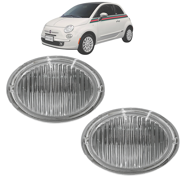 2 Lanterna Seta Pisca Lateral Paralama Cristal Fiat 500