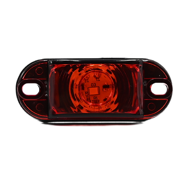 Lanterna Placa Delimitadora LED Bivolt Cor Vermelha 12v 24v Caminhão Baú