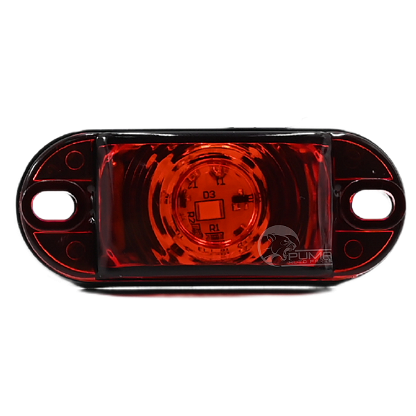 Lanterna Placa Delimitadora LED Bivolt 12v 24v Caminhão Baú