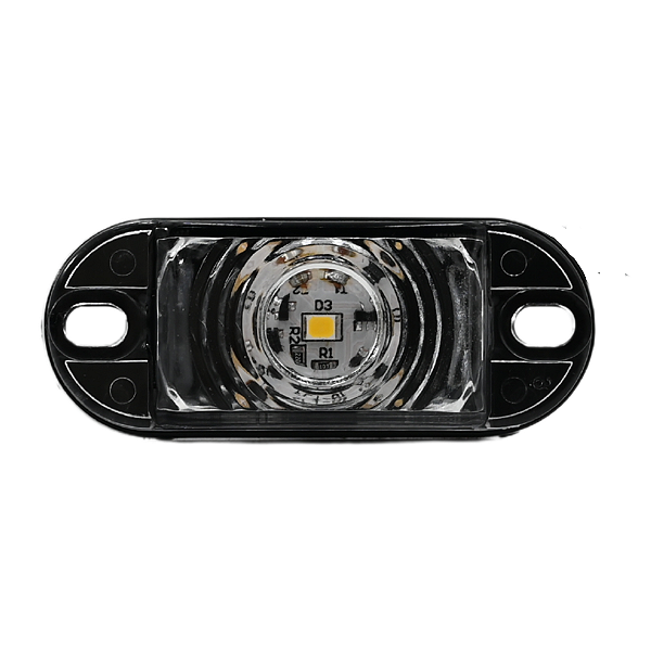 Lanterna Placa Delimitadora LED Bivolt Cor Cristal 12v 24v Caminhão Baú