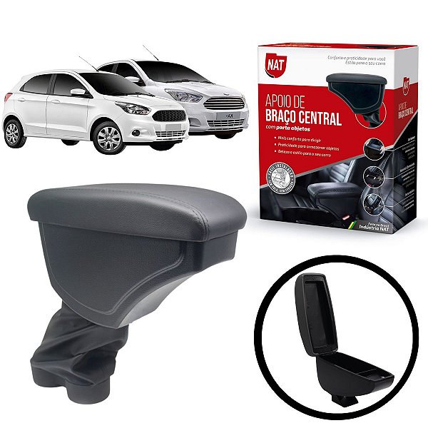 Apoio Descanso De Braço Ford Ka Hatch 2016 Até 2020 Preto