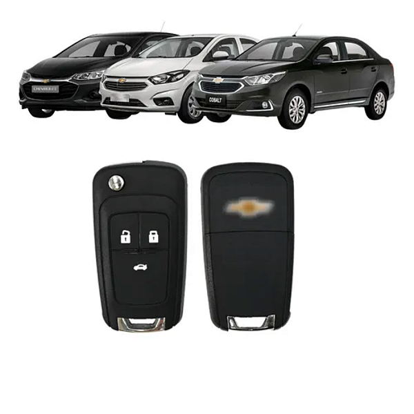 Carcaça Chave Canivete Cobalt Cruze Onix Prisma Sonic Spin Tracker 2012 2013 2014 2015 2016 2017 2018 2019