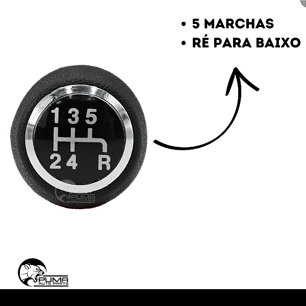 Manopla Bola Câmbio Grand Siena 2012 2013 2014 2015 2016 2017 2018 2019 2020 2021