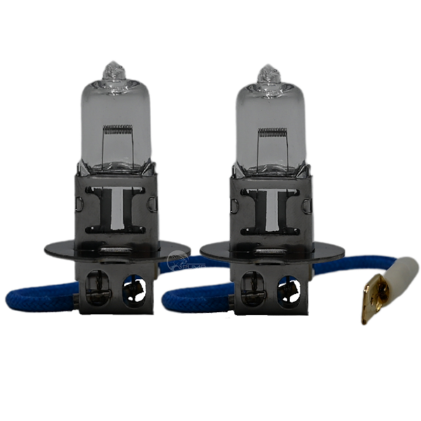 Par 2 Lampadas Comum H3 55wts 12v Halogena Farol Milha