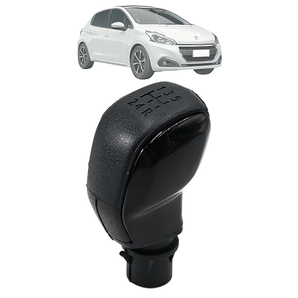 Manopla Bola De Câmbio Peugeot 208 2014 15 16 17 Até 2020 Com 5 Marchas
