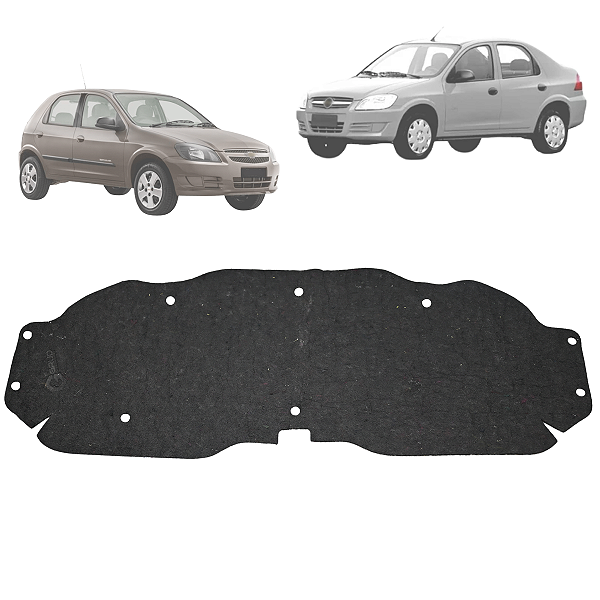 Forro Manta Do Capô Prisma 2007 a 2012 Celta 2007 a 2016 + Presilha