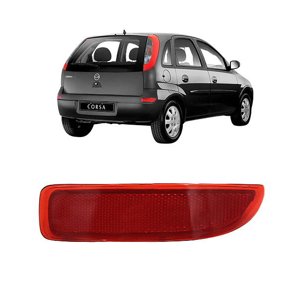 Olho De Gato Parachoque Direito Traseiro Corsa Hatch 2003 2004 2005 2006 Até 2012