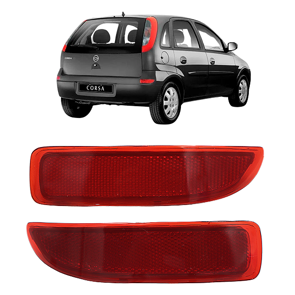 Par Lente Olho De Gato Traseiro Corsa Hatch 2003 2004 A 2012