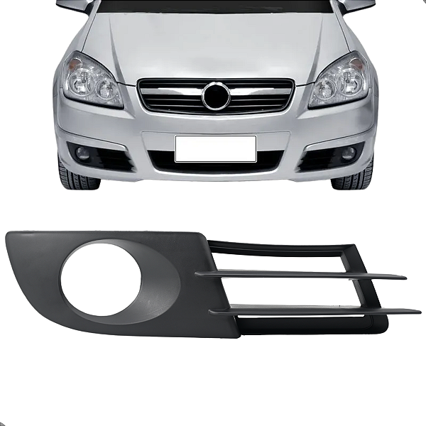 Moldura Farol De Milha Vectra 2006 2007 2008 Preto Com Furo