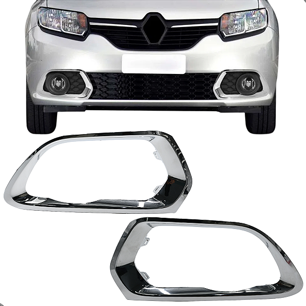 Par Friso Moldura Milha Sandero 2014 2015 2016 2017 2018 2019 2020 Cromado