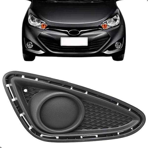 Moldura Farol Milha Hyundai Hb20 2012 2013 2014 2015 Sem Furo