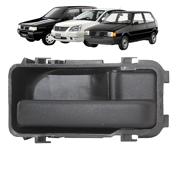 Maçaneta Puxador Interna Fiat Fiorino Uno Mille Prêmio Elba 1994 1995 1996 Preto