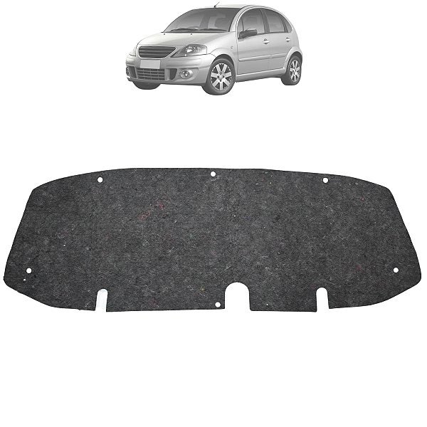 Manta Forro De Capô Citroen C3 2003 2004 2005 2006 2007 2008 2009 2010 2011 2012 Presilha
