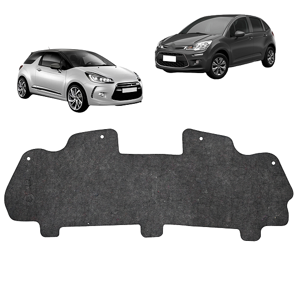 Forração Capô Motor Citroen Citroen C3 Ds3 2013 2014 2015 2016 2017 2018 2019 2020 2021