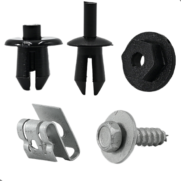 Kit 09 Grampo Parabarro Dianteiro Celta Prisma 2007 08 09 2010 2011 2012