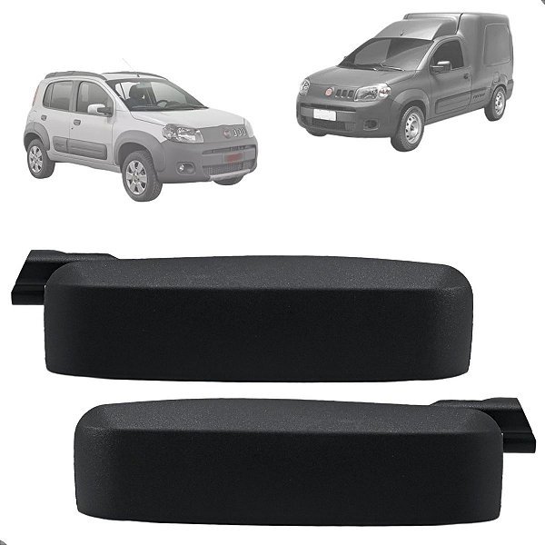 2 Maçaneta Externa Dianteira Traseira Uno G2 Fiorino 2010 2011 2012 2013 2014